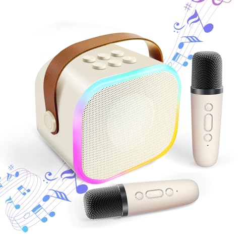 Amazon | HolyCrab カラオケセット Bluetoothマイク 2本 Mini